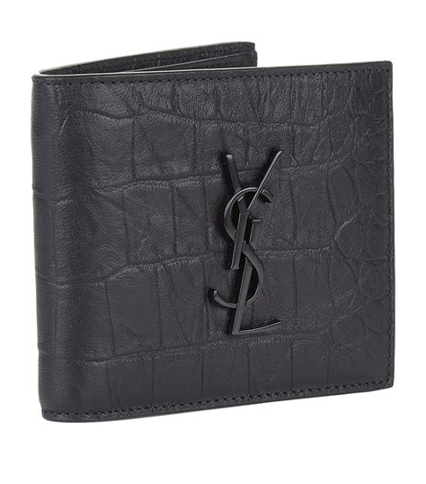 ysl mens orange wallet|YSL men's card wallet.